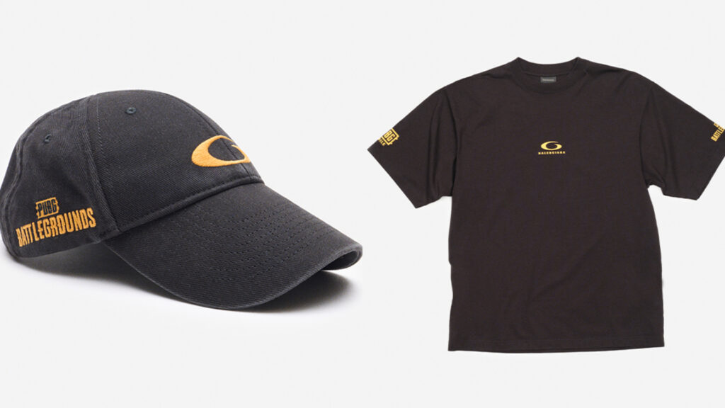 Balenciaga x PUBG merchandise (Image via KRAFTON)