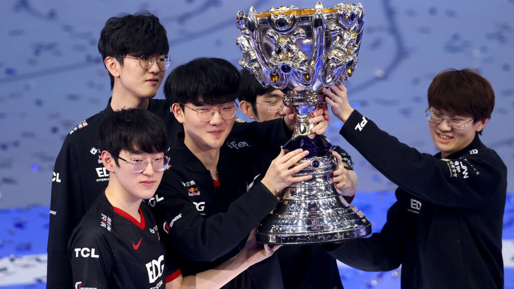 Scout won the LoL Worlds 2021 and was chosen as the tournament’s MVP (Image by Riot Games)