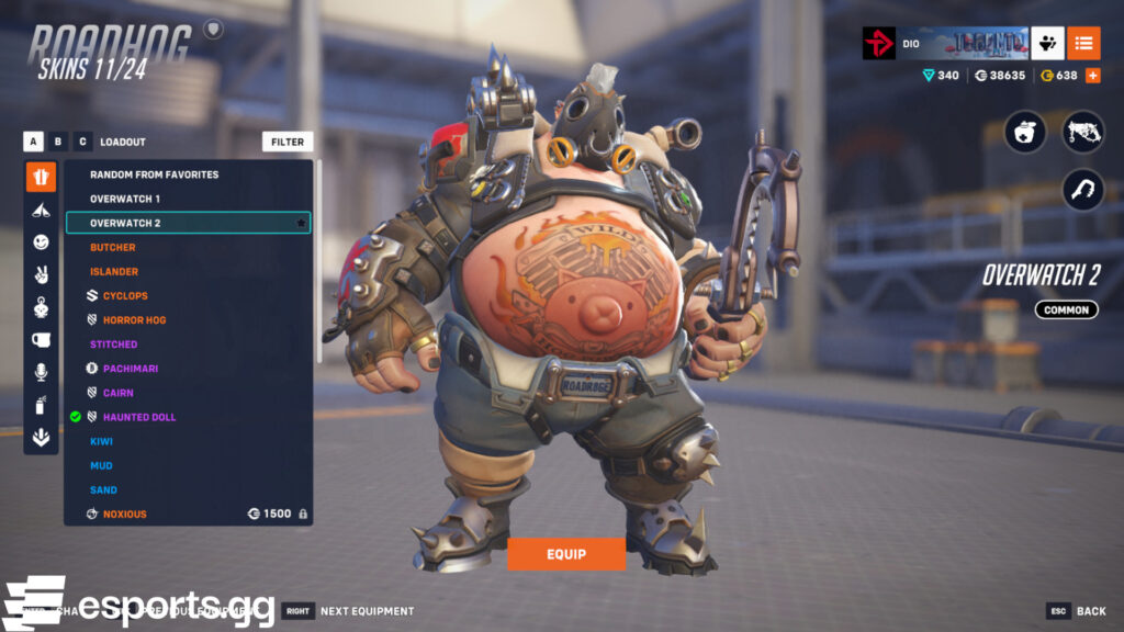 Roadhog in Overwatch 2 
