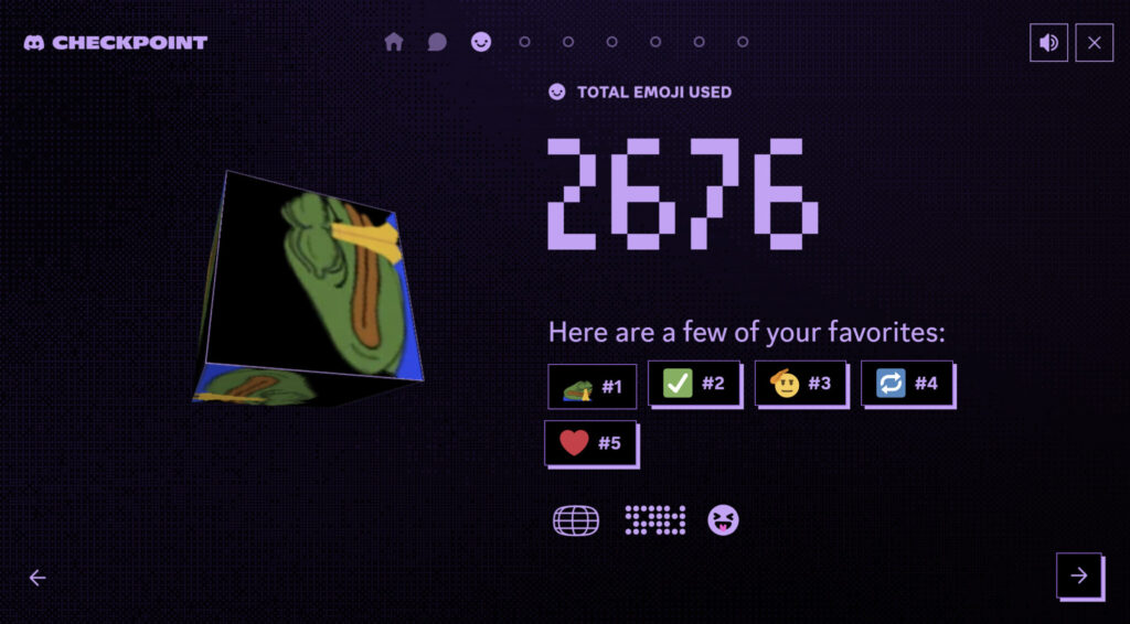 Prayge was my most-used emoji in 2025. Thank you Discord Checkpoint. (Screenshot via esports.gg)