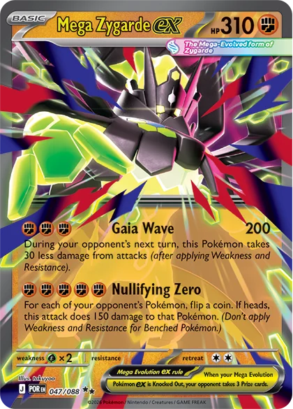 Mega Zygarde ex from Perfect Order set